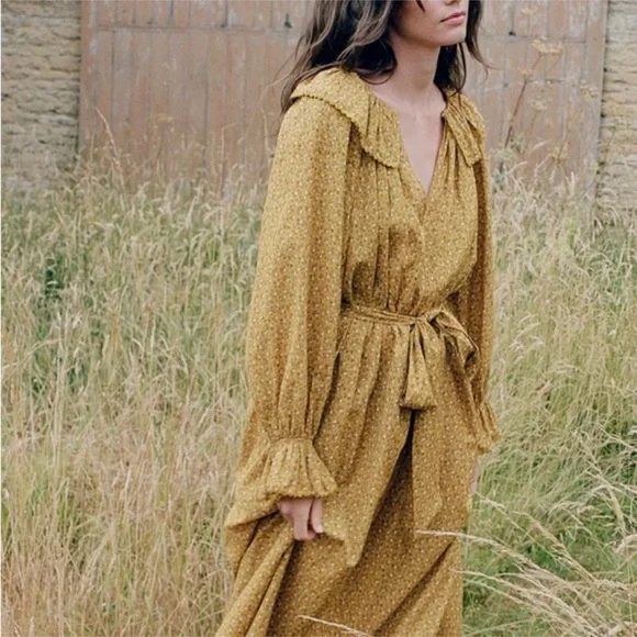 Doen Rory dress midi long sleeve Sz XL - Picture 3 of 6